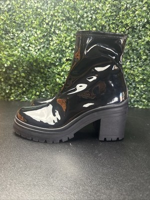 Steve Madden Women's Black Patent Leather Boots Size 8 M
