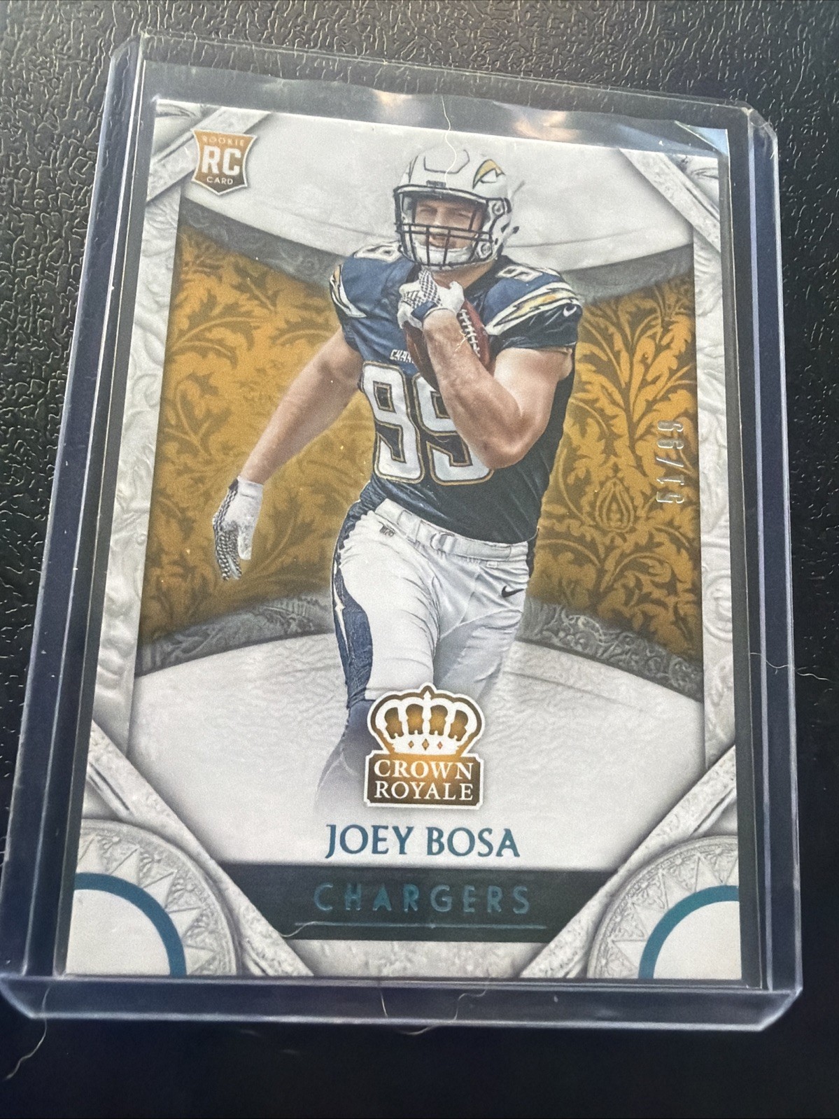 Joey Bosa Crown Royale 2016 RC Rookie Holo Light Blue /99 