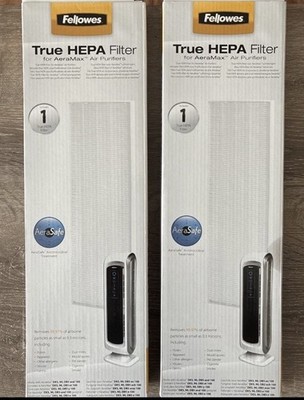 Fellowes CRC92870 HEPA Filters for Air Purifiers AeraMax 90, 100 and DX5 -2 Pack