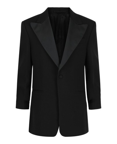 Ferragamo Mens Silk Peaked Lapel Blazer