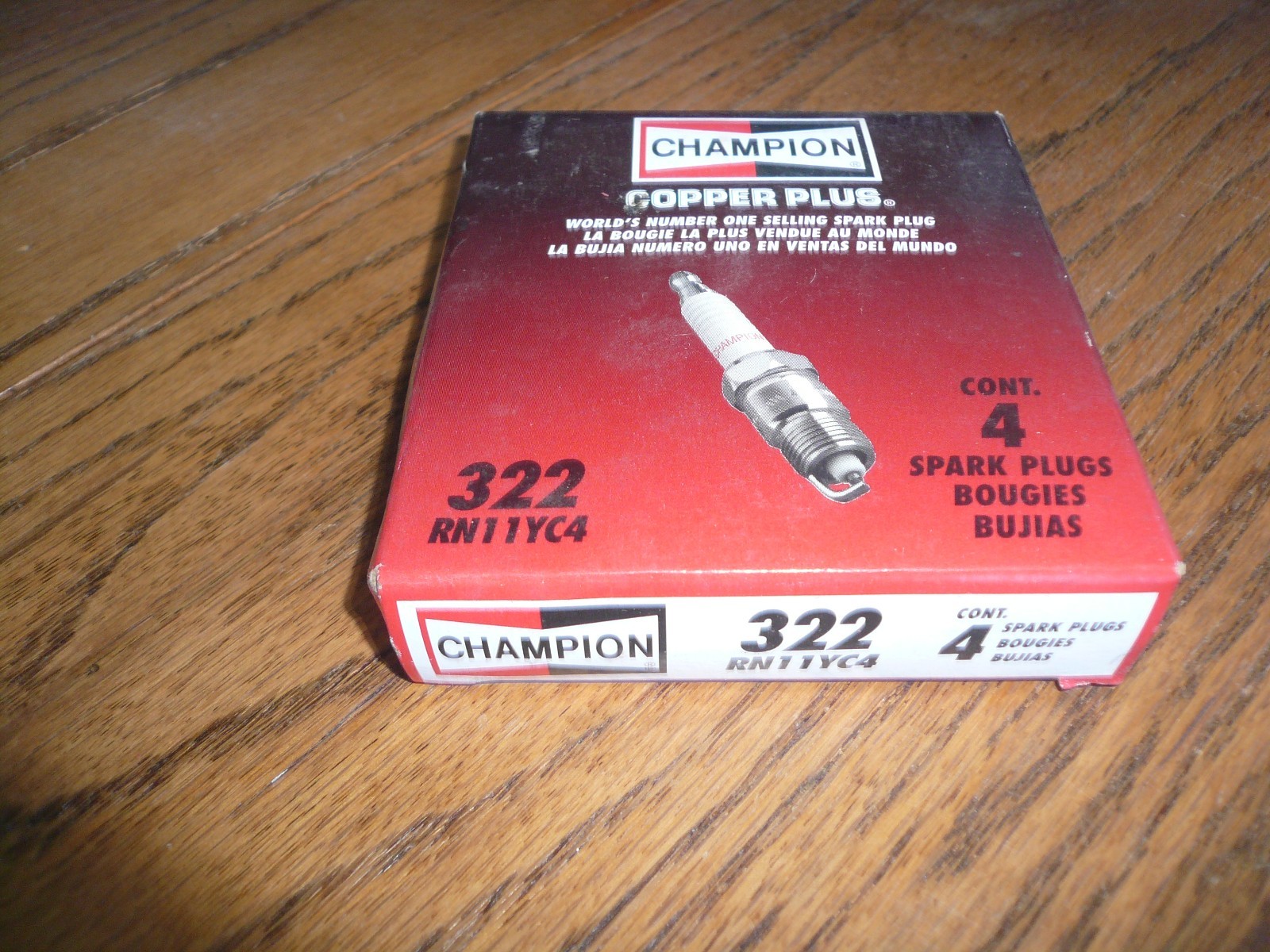 Lot of 4 OEM 322 RN11YC4 Champion Spark Plugs NOS - 2/1