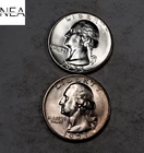 (2) 1953 Washington Quarter Set/Lot ~ Gem BU Rainbow Toned End Coins (ZQL61)