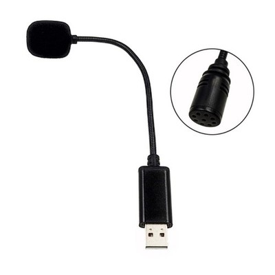 Mini USB2.0 Microphone Portable Adjustable MIC Adapter for Laptop/Notebook