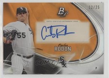 2016 Bowman Platinum Rookie/Veterans Orange 12/25 Carlos Rodon #PA-CR Auto 0r4
