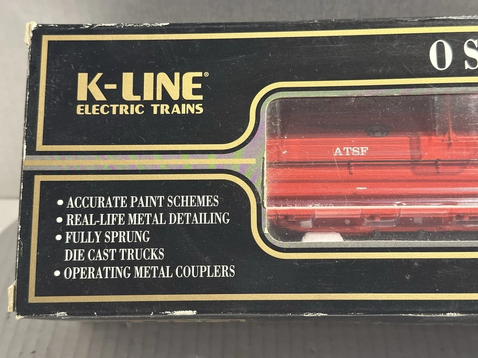 K-LINE 3-RL O SCALE #91975 ATSF SANTA FE DIE-CAST COIL CAR W/LOAD K676-1053 - Image 4 of 4