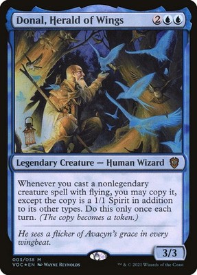 Donal, Herald of Wings #003/038 MTG Crimson Vow Commander VOC Mythic NM