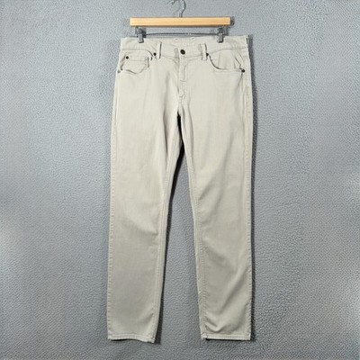 Mott & Bow Slim Mercer Jeans 36x34 Beige Khakis Slim Tapered 5-Pocket Pant