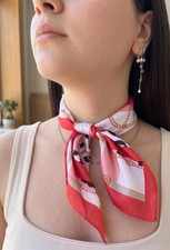 Leopard Chain Pattern Satin Bandana 47x47 cm ...