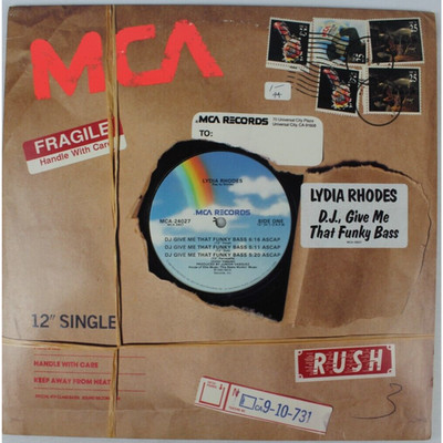 LYDIA RHODES DJ GIVE ME THAT FUNKY BASS REMIXES 12'' VINYL RECORD *QUICK SHIP*