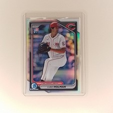 2024 Bowman Draft - Chrome Luke Holman #BDC-100 Refractor (RC) Reds Baseball 