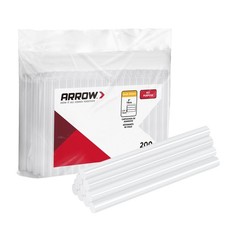 Arrow Mini Hot Glue Sticks, 200 Pack Clear Glue Sticks, 4" and 5/16