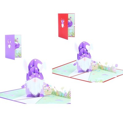 3D for Up Cards Easter Day Bunny Gnome Greeting Cards for Girls Boys Kids Wi