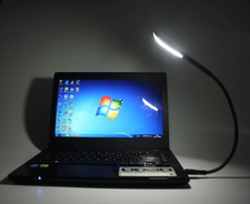 Dimmable USB Lamp Flexible Keyboard Light Mini 14-LED 3-Level Brightness Black