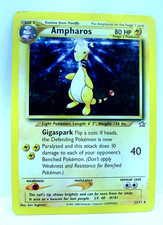 Pokemon "Ampharos" Neo Genesis Holo Card 1/111 LP