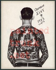 old vintage copy antique sailor george fosdick elvy oregon tattooed man 11x14