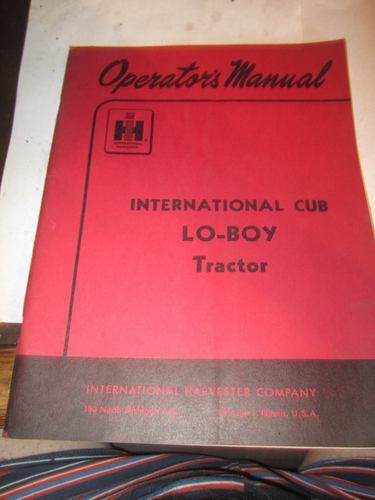 Farmall Cub International Lo-Boy Tractor Parts Catalog Manual – Brand New