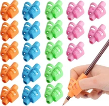 20 Pencil Grips for Kids - Handwriting Aid, Writing Posture Correction Tool