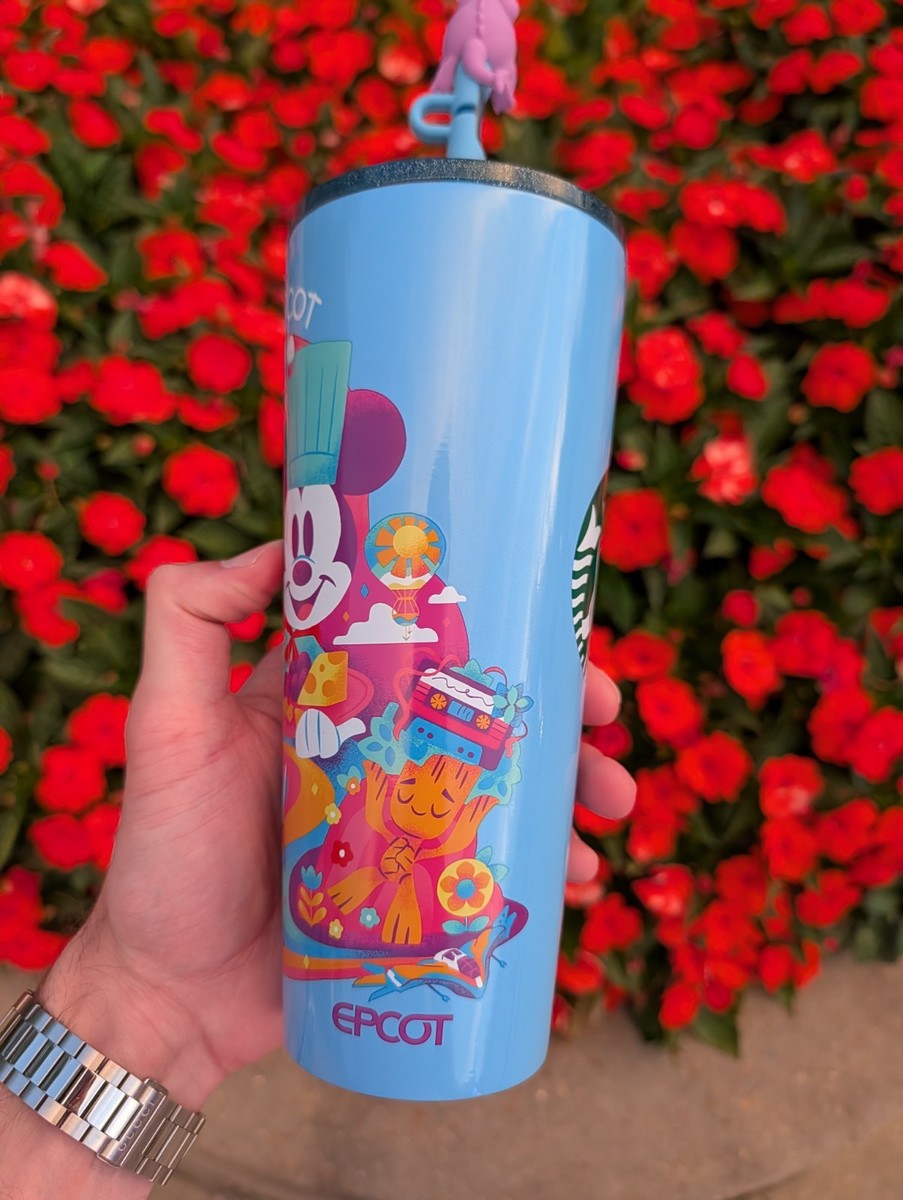 NEW⭐Disney 2026 Starbucks Epcot Chef Mickey Remy Figment Straw