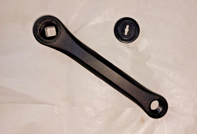 Neu Linkshand LH Stahl Pedalarm 150mm Mitte, 9/16'' Gewinde, JIS Vierkant Kegel