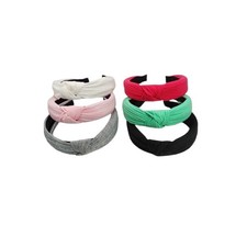 Knotted Headbands for Women  Girls 6 Pack Wide Turban Cross Knot Hair Bands