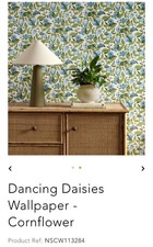 Scion Dancing Daisies 113284 Rrp Per Roll £80 X3 Rolls Cheap