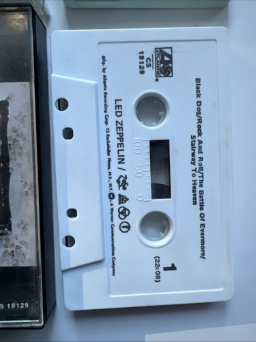 2 Vintage Led Zeppelin III IV Cassette Tape Lot - Picture 5 of 10