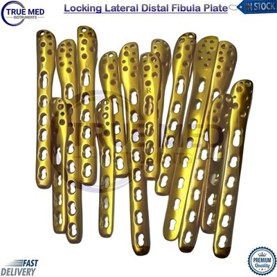 Veterinary Locking Lateral Distal Fibula Plate 3.5mm Set of 10pcs(L5 R5)Titanium