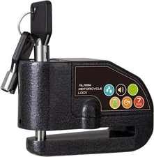 Candado De Disco Impermeable Con Alarma Antirrobo Para Moto Scooter