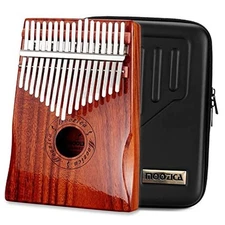  17 Keys Kalimba Thumb Piano, Solid Koa Wood Professional Kalimba Marimba K17KP