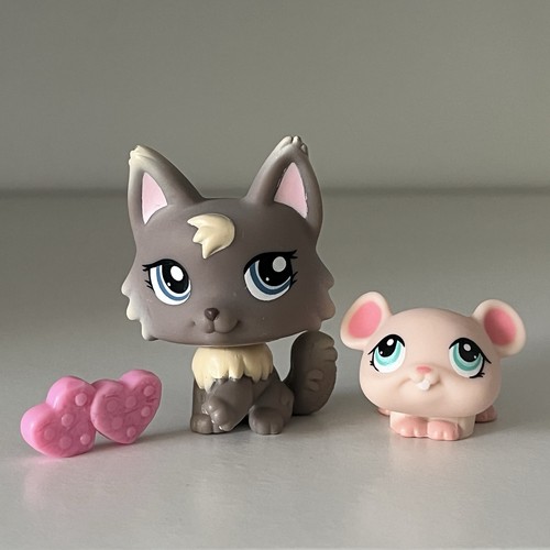 Hasbro Littlest Pet Shop LPS #1411 #1412 Persian Wolfcat & Mouse Katze💞 - Bild 2 von 5