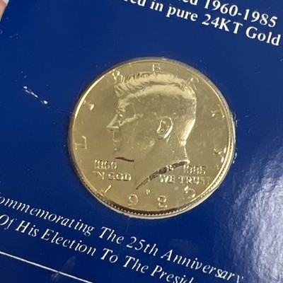 The JOHN F. KENNEDY Half Dollar Double Dated 1960-1985 Covered In