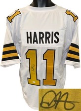Deonte Harris signed New Orleans Custom Stitched Pro Style FB Jersey- JSA