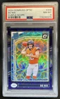 2024 Panini Donruss Optic Bo Nix Purple Scope Rated Rookie #209 Broncos PSA 8