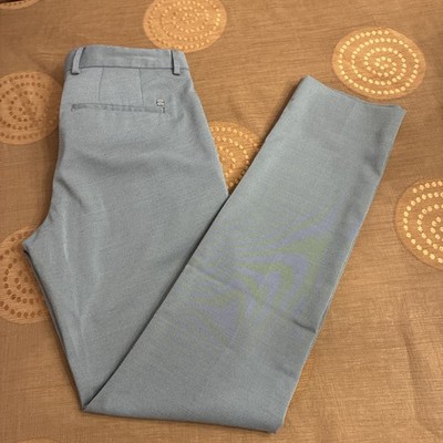 Zara Old Money Style Black Tiny Check Dress Pants Slacks Size 31 X 34
