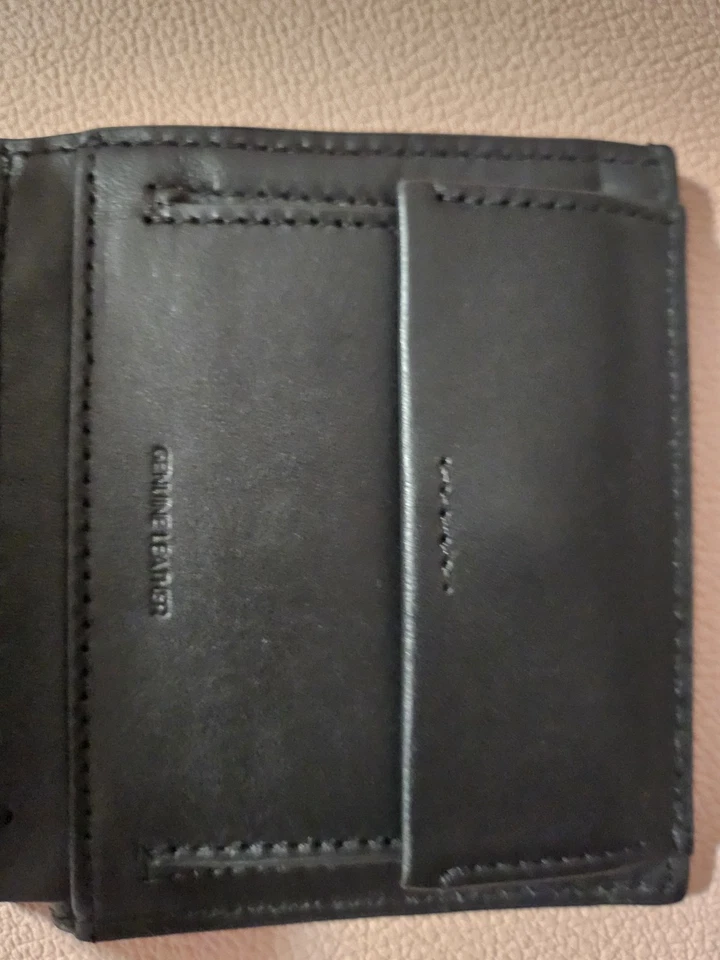 Geldbörse CK Calvin Klein Wallet Portemonnaie  Leder neu schwarz - Bild 3 von 4