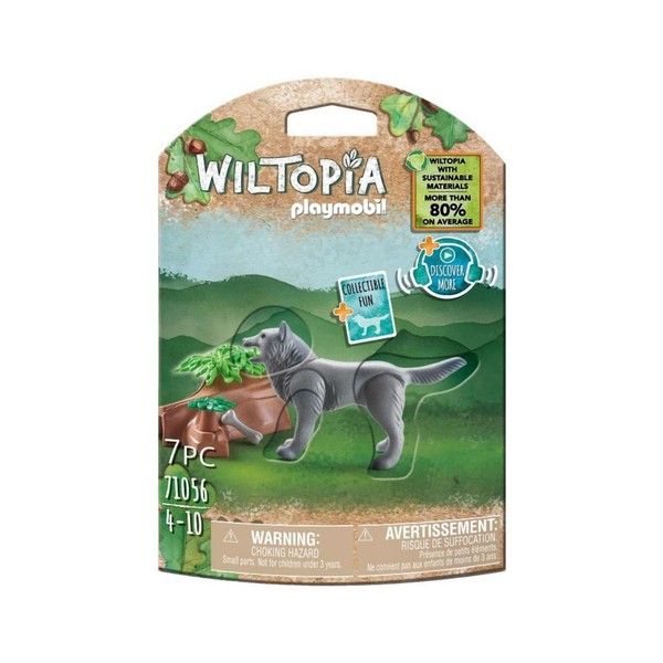 Playmobil Wiltopia 71056 Wolf Aus Nachhaltigem Material Inklusive Vielen ZubehöR-image
