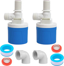 1/2" Water Float Valve Inside Type, 2 PCS 1/2 Inch Top Inlet Automatic Water Lev