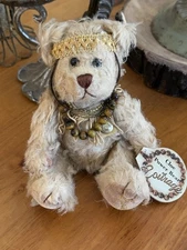 Vintage Pickford Bear CLOE Power Bear of Courage Brass Button Bracelet Plush Toy