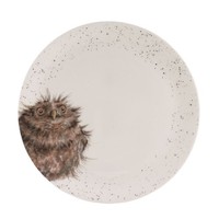 Wrendale Designs Porzellan-Speiseteller Eule Ca. 26,5 Cm D