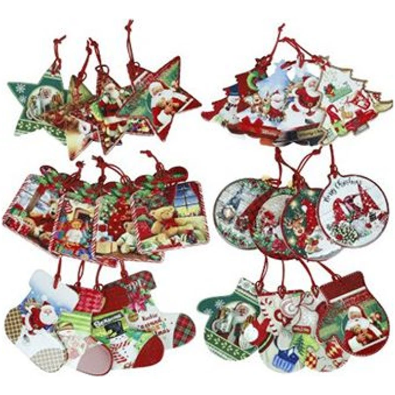 Sottobicchiere Natale Christmas Ceramica Sughero BRANDANI Mini Decori Assortiti, fotografia 2 di 9