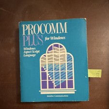 DataStorm ProComm Plus for Windows User Manual Book Vintage