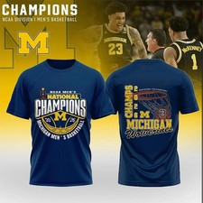 HOT Michigan Wolverines Men  s Basketball National Champions 2026 2 sided shirt