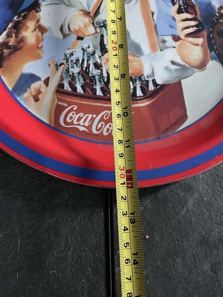 Coca-Cola Metal Tray “GIRLS SOFTBALL TEAM” 1993 - Image 4 of 4