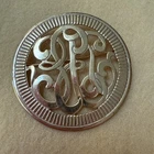 Miriam Haskell Brooch Pin Gold Color, USA