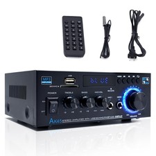 AK45 Audio Power Amplifier Bluetooth5.0 2-Channel HiFi Stereo For Home Theater