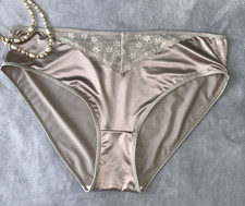 NEW Glossy Secret Stretch Satin 2X 9 Bikini Brief Panties SILKY  2nd Skin