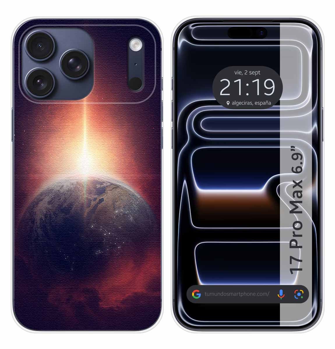 Custodia In Silicone Per Iphone 17 Pro Max (6.9) Design Terra Disegni
