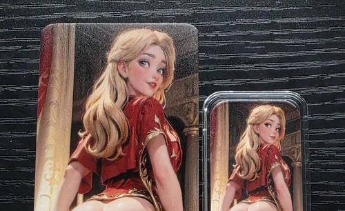 NEW! Sexy "Cartoon Cersei" GOT - 1 troy oz .999 Fine Silver Colorized Bar # /100