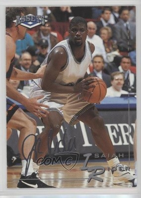 1995 Classic Assets Silver Foil Signature Isaiah Rider #54 n7e