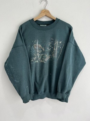 Vintage Deer Northern Reflections sweater green animal